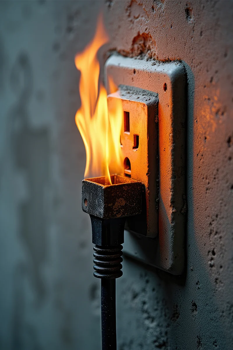 Electrical Emergency fire on switchboard